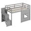 Lit mezzanine avec escalier de rangement et fenêtre-538985200