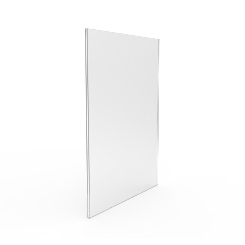 Wall-Mount/Window Signs Plexiglass Acrylic Feature 8-1/2" W x 11" H Portrait Frame Wall Mount