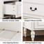 Armoire arquée avec portes en verre et tablettes réglables
