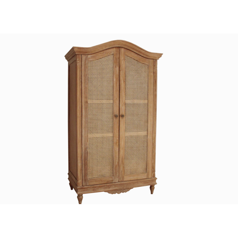Maufrais 2 Door Wood Wardrobe