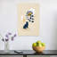 Curious Cat Under Plant Abstract Minimalist Modern Cat Nature Plant Wall Art Print-135625767