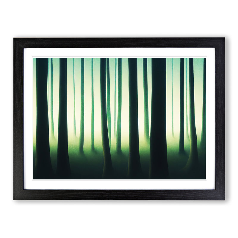 A Timeless Forest - Single Picture Frame Print, 46cm H x 64cm W x 2cm D, Black