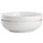 Gibson Home Great Essentials 2 Piece Fine Ceramic 8.2in Dinner Bowl Set in White