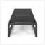 Ensemble de chaises longues à structure en aluminium durable pour se détendre au bord de la piscine et se faire bronzer, avec des sièges en filet réglables et un assemblage facile