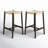 Fila Counter Stool with Solid Wood Frame