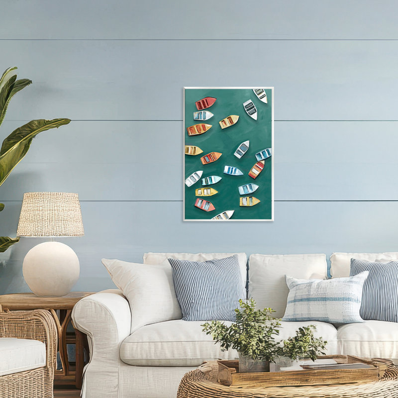Plaque murale Drifting Colors, design par Hannah Dawson, H 19 po x l 13 po