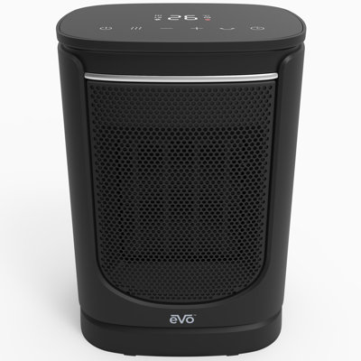 Evo 1500 Watt 12000 BTU Electric Compact Space Heater with Adjustable Thermostat and with Digital Display