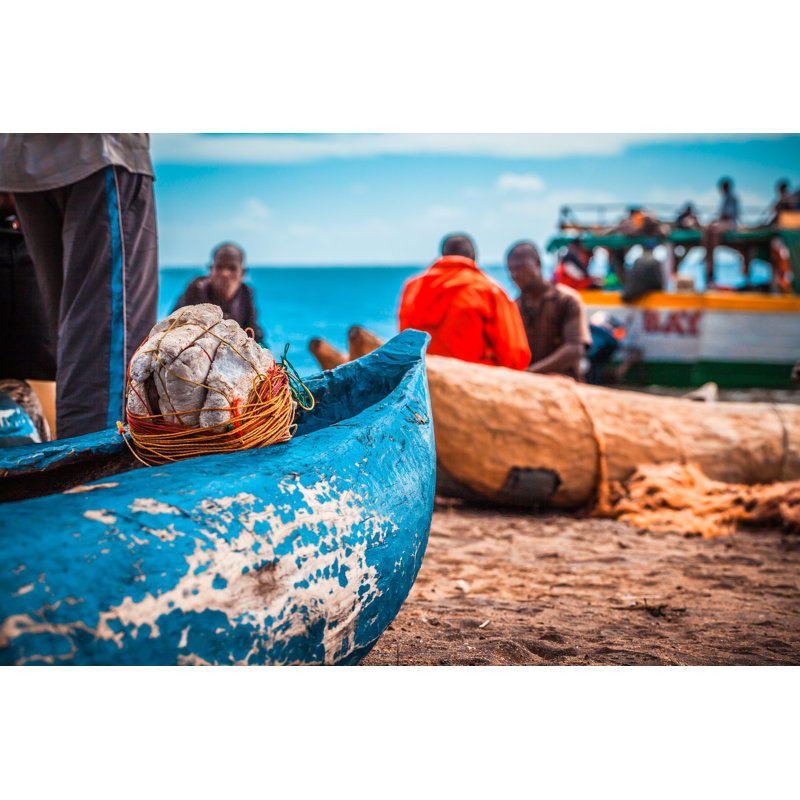 Fishermans In Malawi by Sabinoparente - Wrapped Canvas Print, 30cm H x 46cm W x 3.8cm D