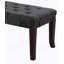 Banc capitonné Linon, tissu, gris-292764317