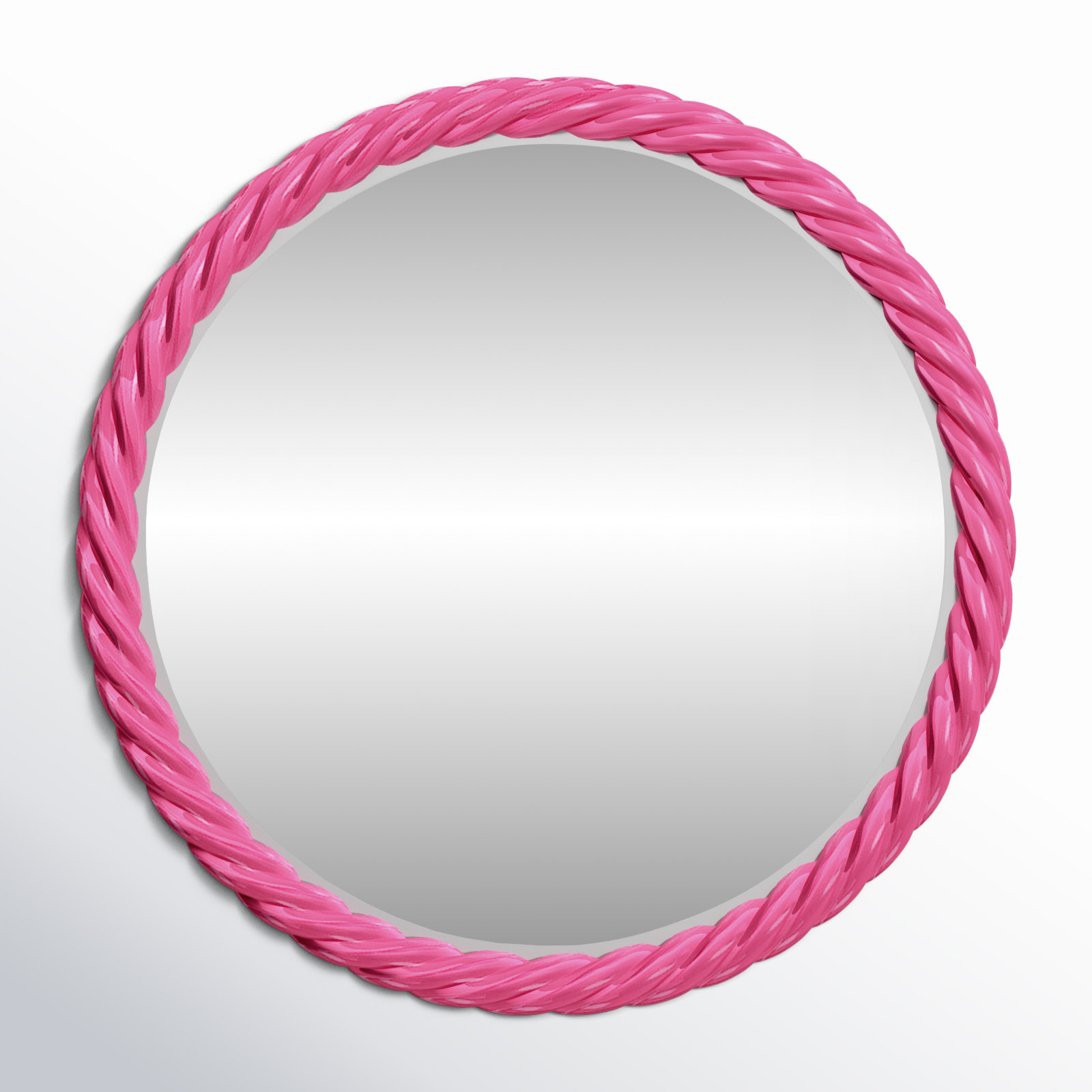 Mara 30" Accent Mirror, Hot Pink