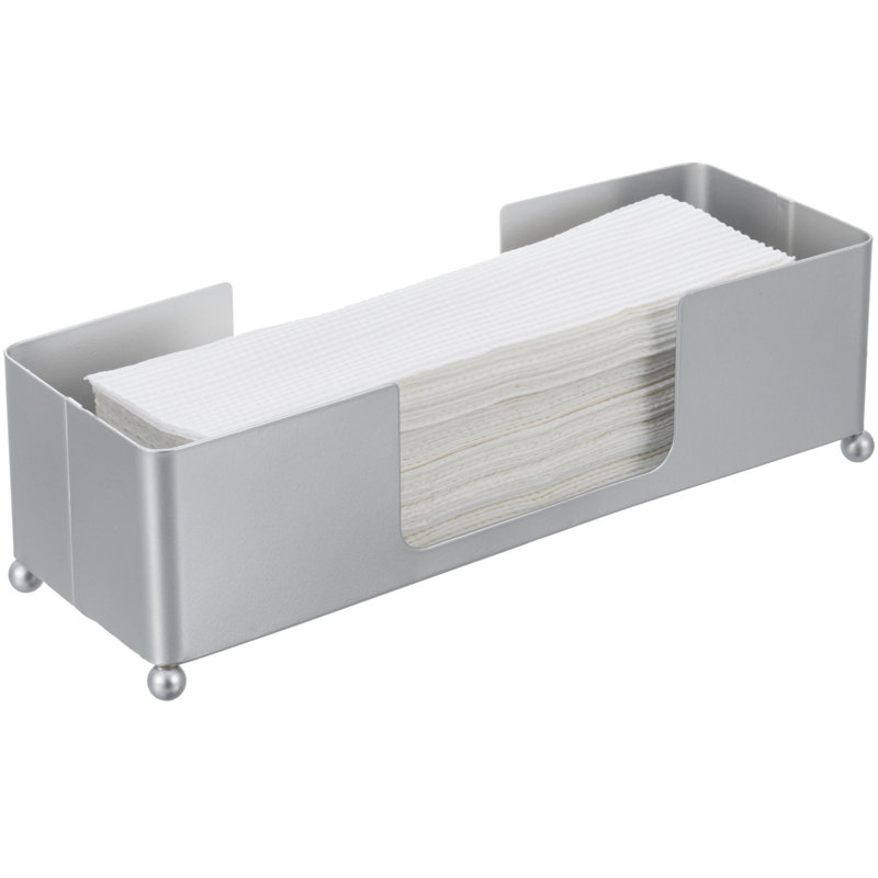 Metal Freestanding Paper Towel Holder, Silver