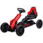 Wagons roulants pour espace extérieur avec Pp rouge et métal, conception réglable et structure en métal, 99,7 x 57,8 x 58,4 po