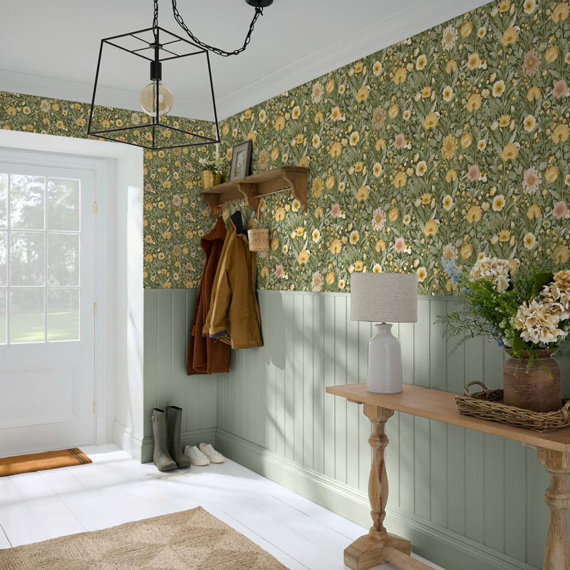 Superfresco Easy Paloma Forest Green Wallpaper, Purple