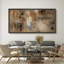 Abstrait, nuances neutres et neutres, impression sur toile encadrée-284195645-284195639