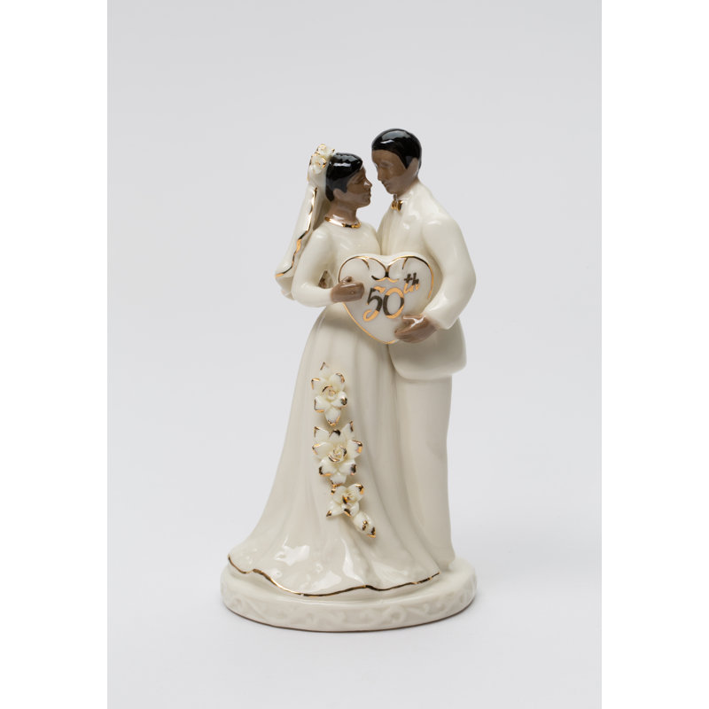 Figurine de couple afro-américain 50th Anniversary