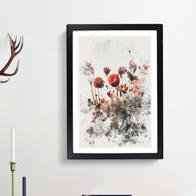 Poppy Flowers - Framed Print