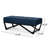 Navy Blue - Transform Your Home. Upholstery, Sophisticated Legs. Multi-Purpose For Any Space. 17.18D X 47W 16.53H Enhance Interior With Style. Top. Modern Base. Versatile Footrest Or Seating. 47 W