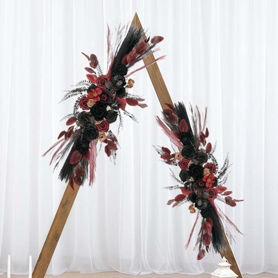 Fleurs de voûte de mariage, fleurs artificielles pour la décoration, grand feston de fleurs pour décoration florale de mariage Boho Styles - paquet de 2