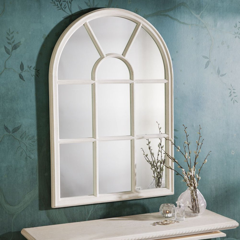 Creeve Solid Wood Rectangle Wall Mirror