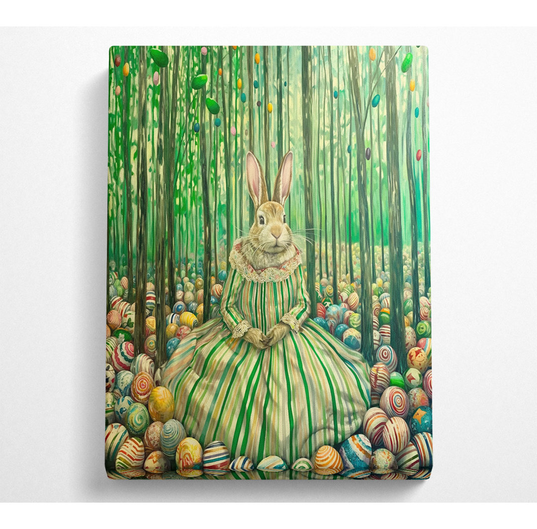 Osterhase Woodlands Leinwanddruck