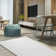 Freshold Machine Woven Polyester Area Rug in Gray
