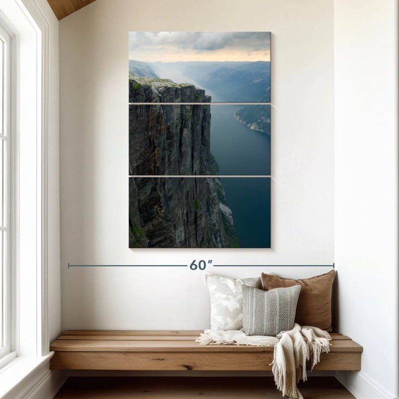 Gillard Kjerag Mountain Scene, 50" H x 32" W