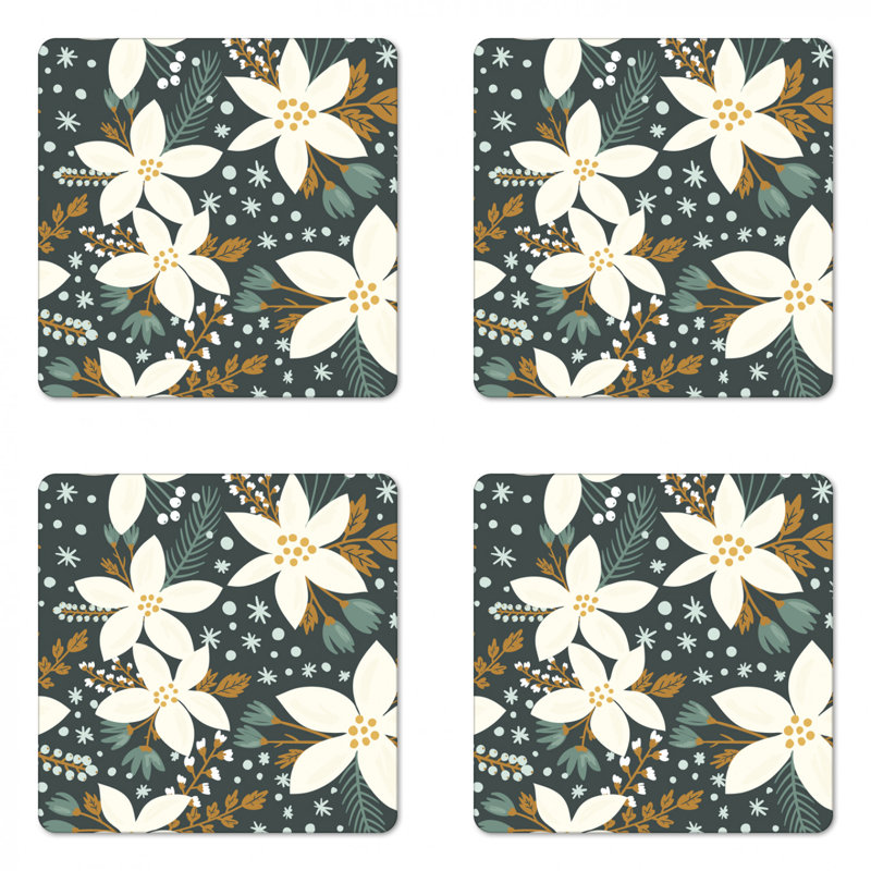 Sous-verre floral