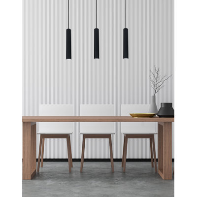 Svala - Light Matte Black Cylinder Pendant