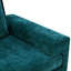 Fauteuil rembourré en chenille avec larges accoudoirs et dossier ergonomique-785287383