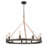 Davy 9 - Light Dimmable Wagon Wheel Chandelier-467852802-467852803