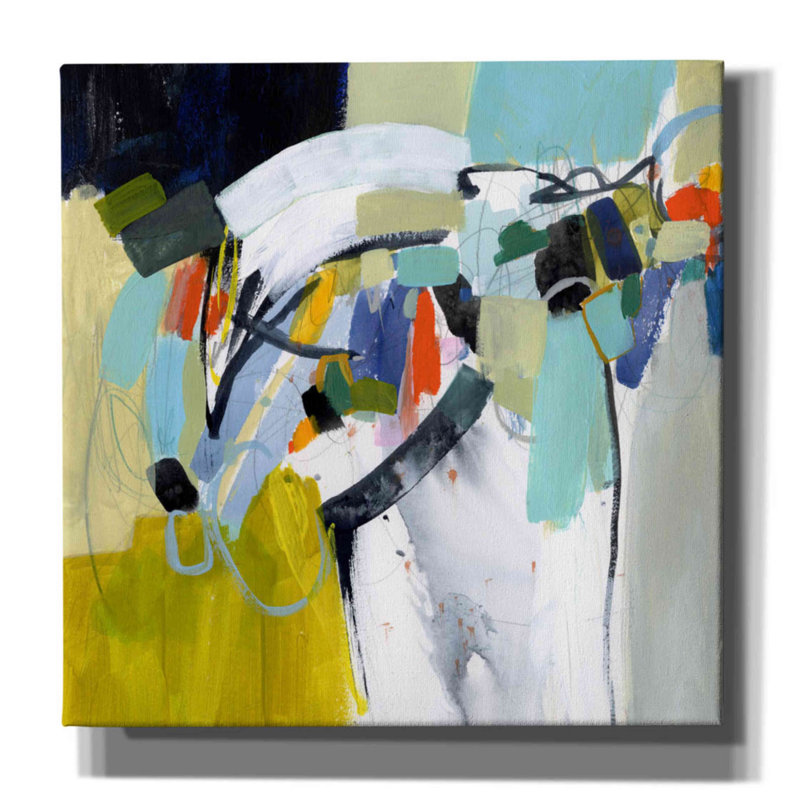 «Scarborough Fair I» par Victoria Borges, art mural sur toile, H 18 po x l 18 po x P 0,5 po