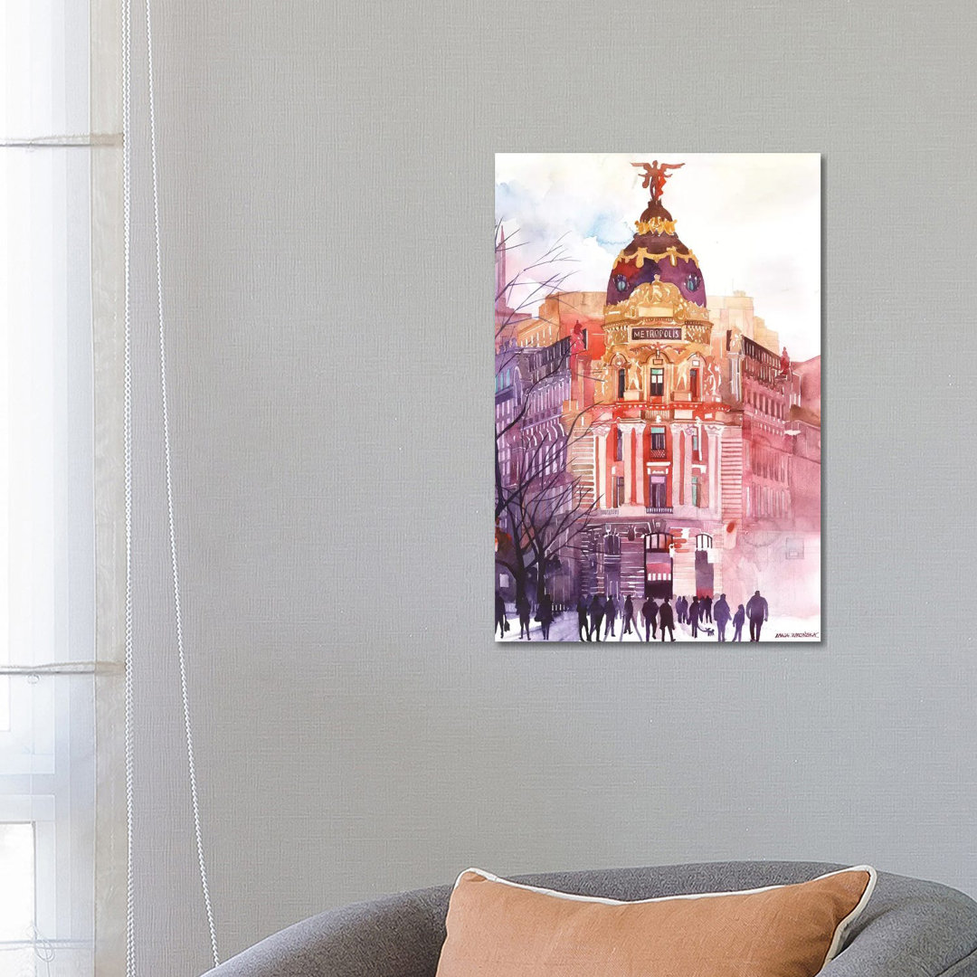 Madrid by Maja Wronska - Wrapped Canvas Painting