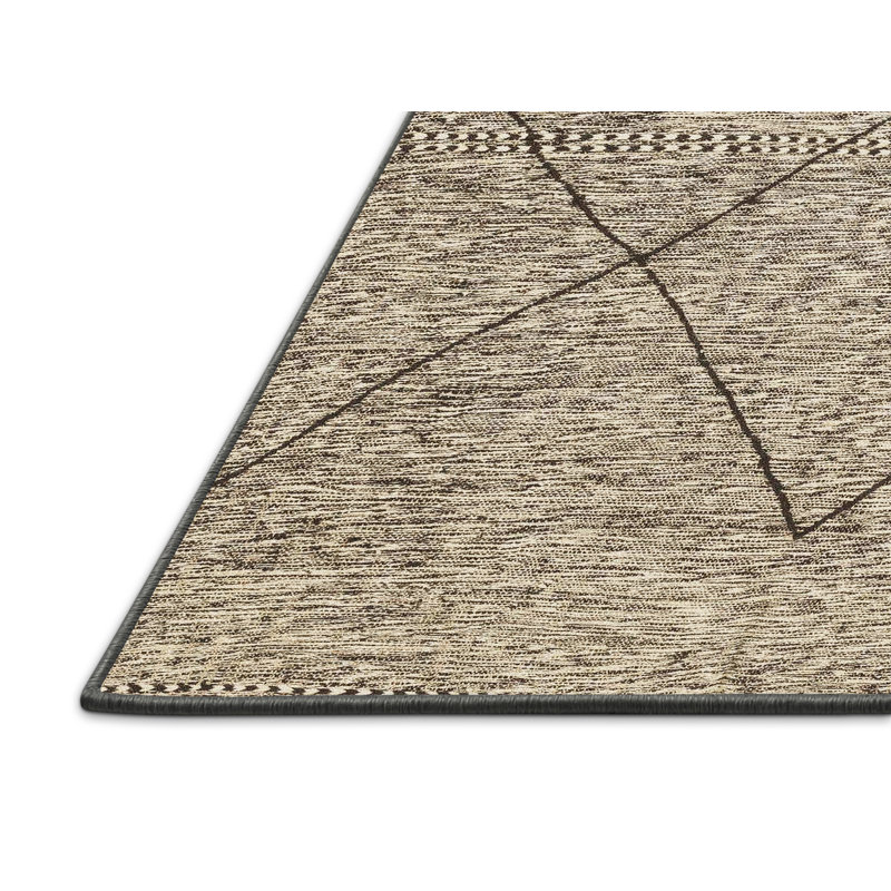 Tapis décoratif multicolore à motif abstrait, Rectangle 8 pi x 10 pi
