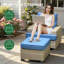 Ensemble de conversation d'extérieur pour 5 personnes avec coussins Outdoor-101908417