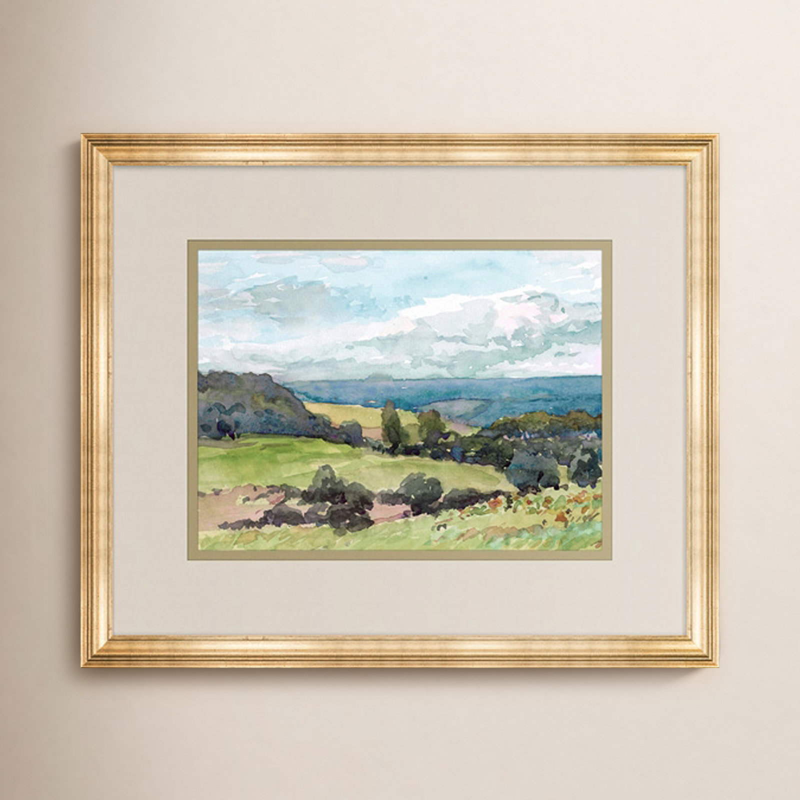Painterly Overlook 1 Print