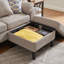 Canapé modulaire réversible avec repose-pieds de rangement 79,5 po-90177841