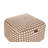 Citori 50cm Wide Square Polka Dots Pouffe Ottoman