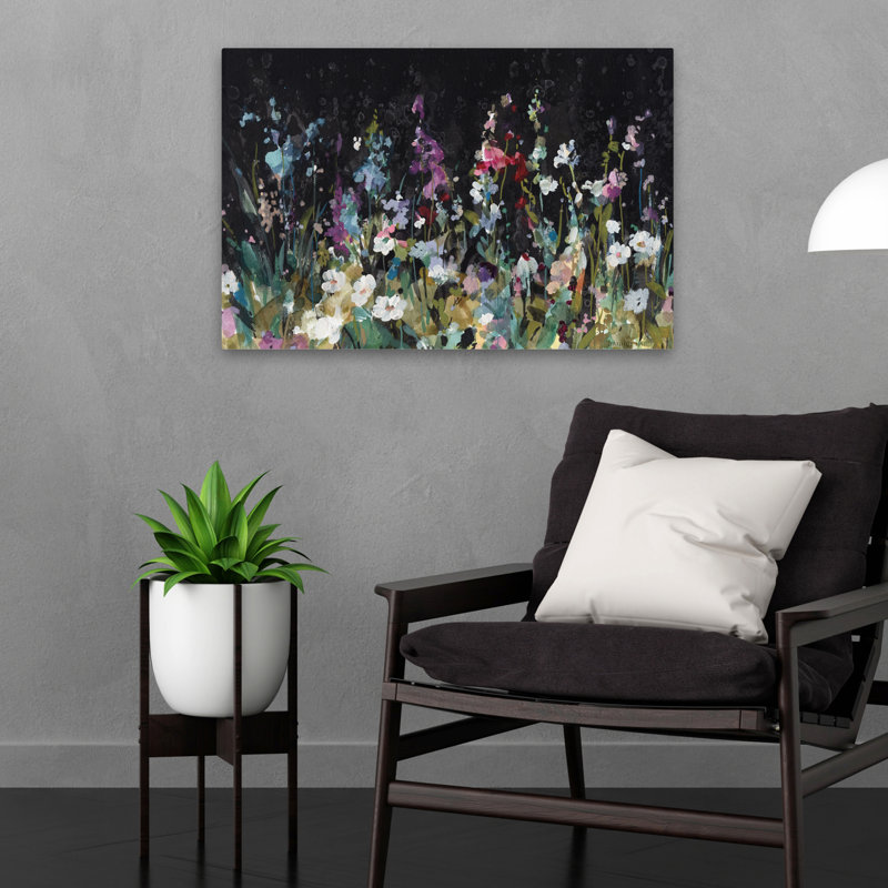 Fleurs - Jardin foncé, H 16 po x l 24 po