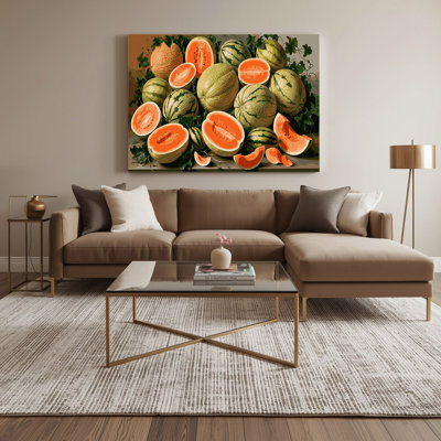 «Fruit Charentais Melon Brown», art mural sur toile