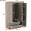 Armoire à miroir avec tablettes-1555560294