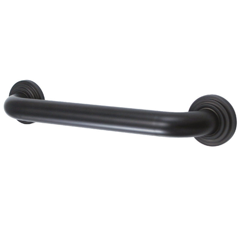 Kingston Brass Milano 1-1/4 Inch O.D Grab Bar, 12" W, Oil Rubbed Bronze