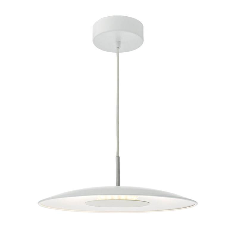 Kristina 1 - Light LED Dome Pendant, Matt White