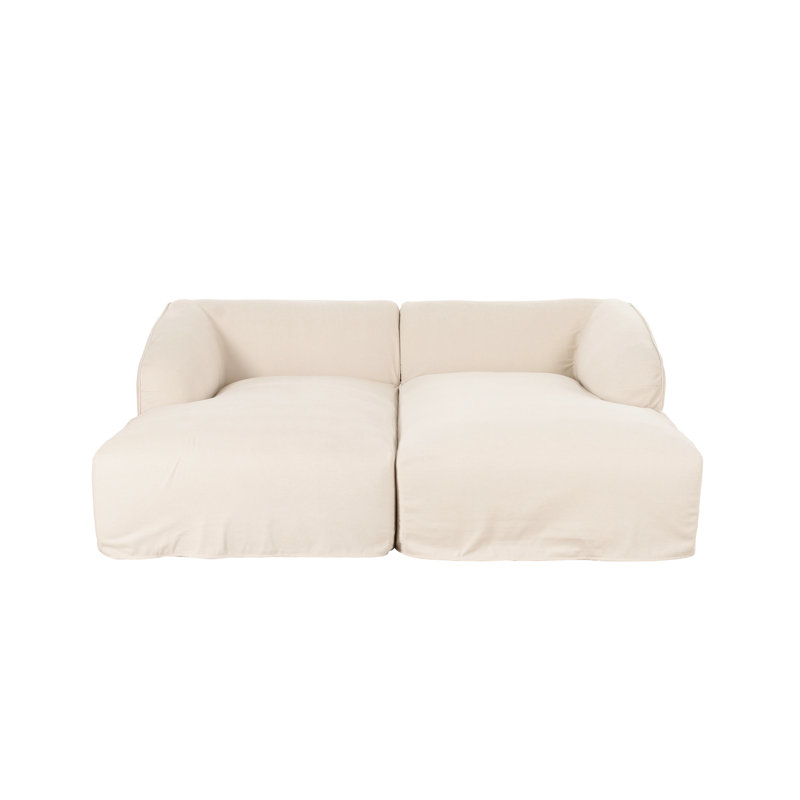 Canapé modulaire Kelch, Toile crème crème