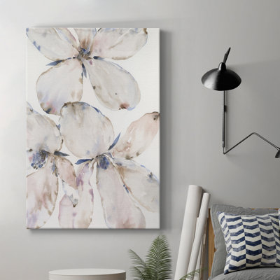 Fleurs de vent doux II - peinture sur toile tendue