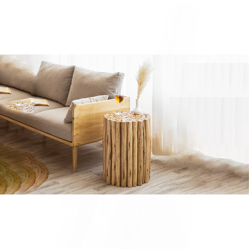 Table de bout blanche, Naturel