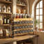 Elegant 4-Tier Bamboo Spice Rack Organizer with Hooks
