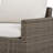 Pippa Dumont 1-Piece Wicker Patio 3-Seater Sofa With Beige Cushions