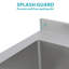 Grand lavabo simple en acier inoxydable de 21 po x l 36 po x H 35,5 po