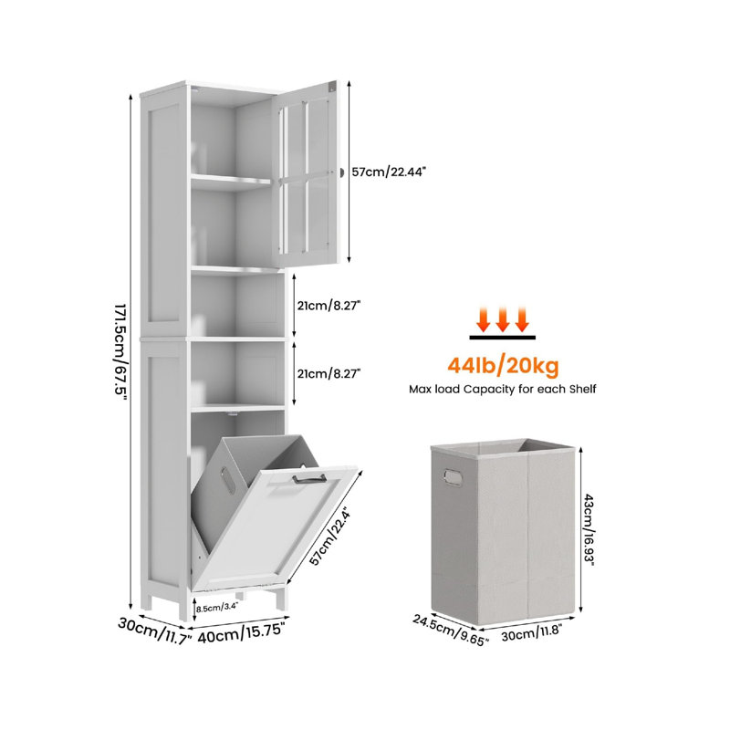 Freestanding Linen Cabinet