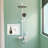 14"x12" Stainless Steel 18 Gauge White Cream Rectangular Recessed Shower Niche No Tile Needed